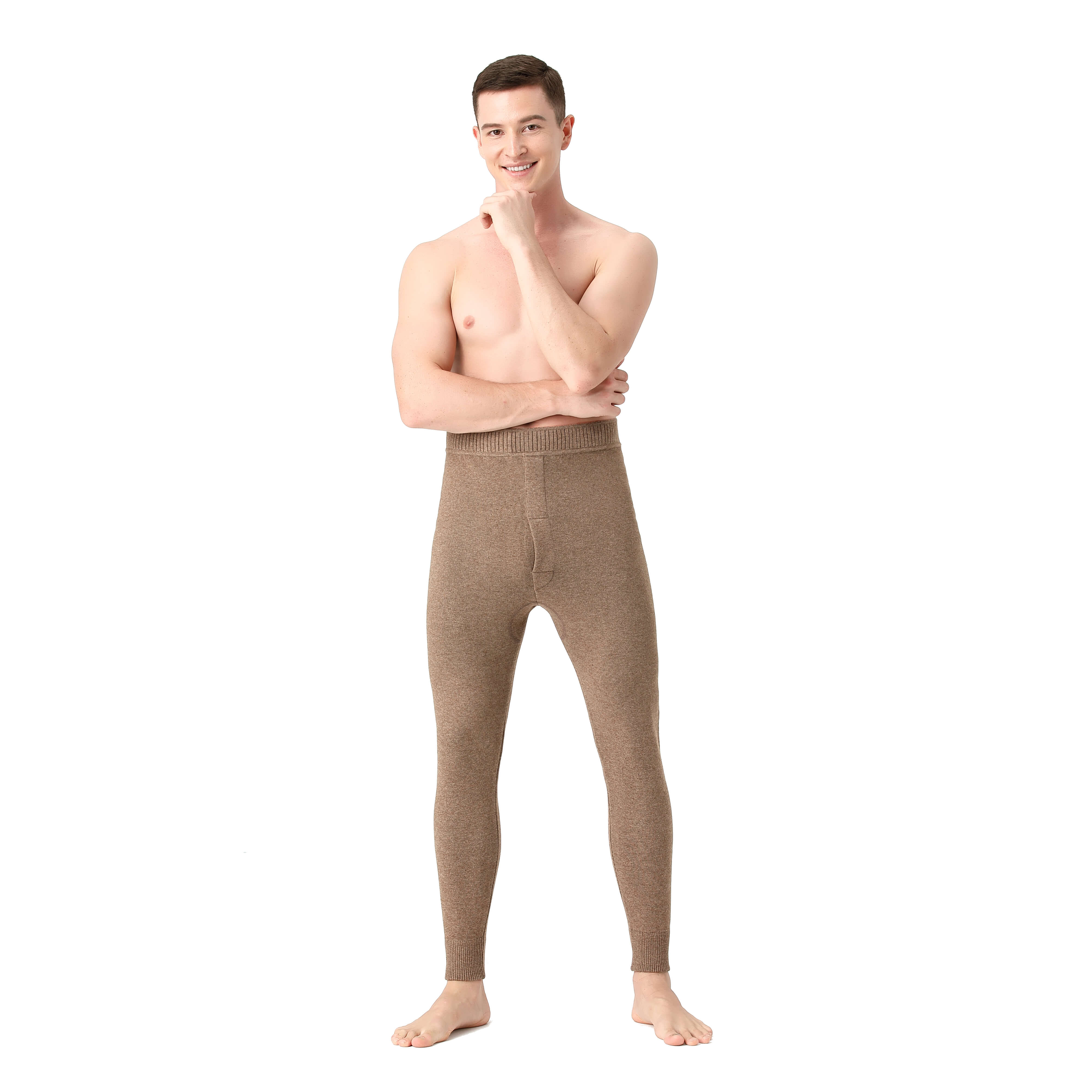 Men's medium weight wool thermal pants