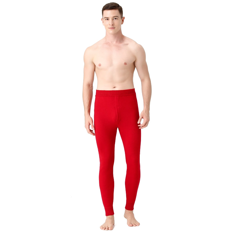 Men's medium weight wool thermal pants