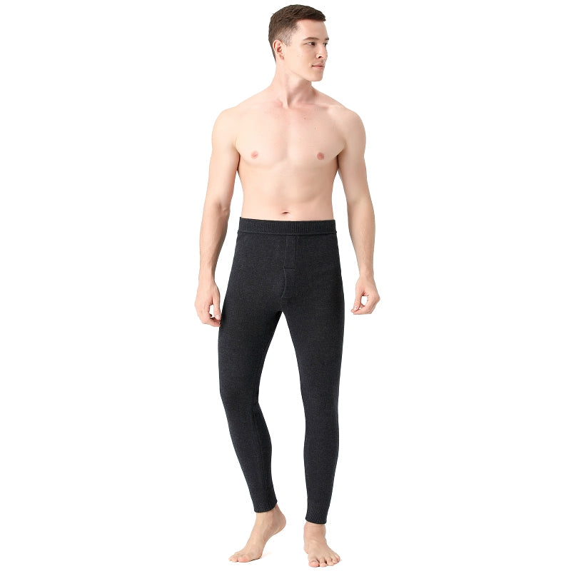 Men's medium weight wool thermal pants