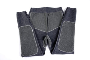 Men's three flat self-heating patch warm wool pants