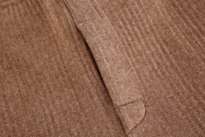 Men's thickened mink fleece knee pads warm pants