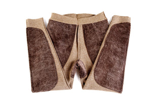 Men's thick knee pads and thicker thermal pants