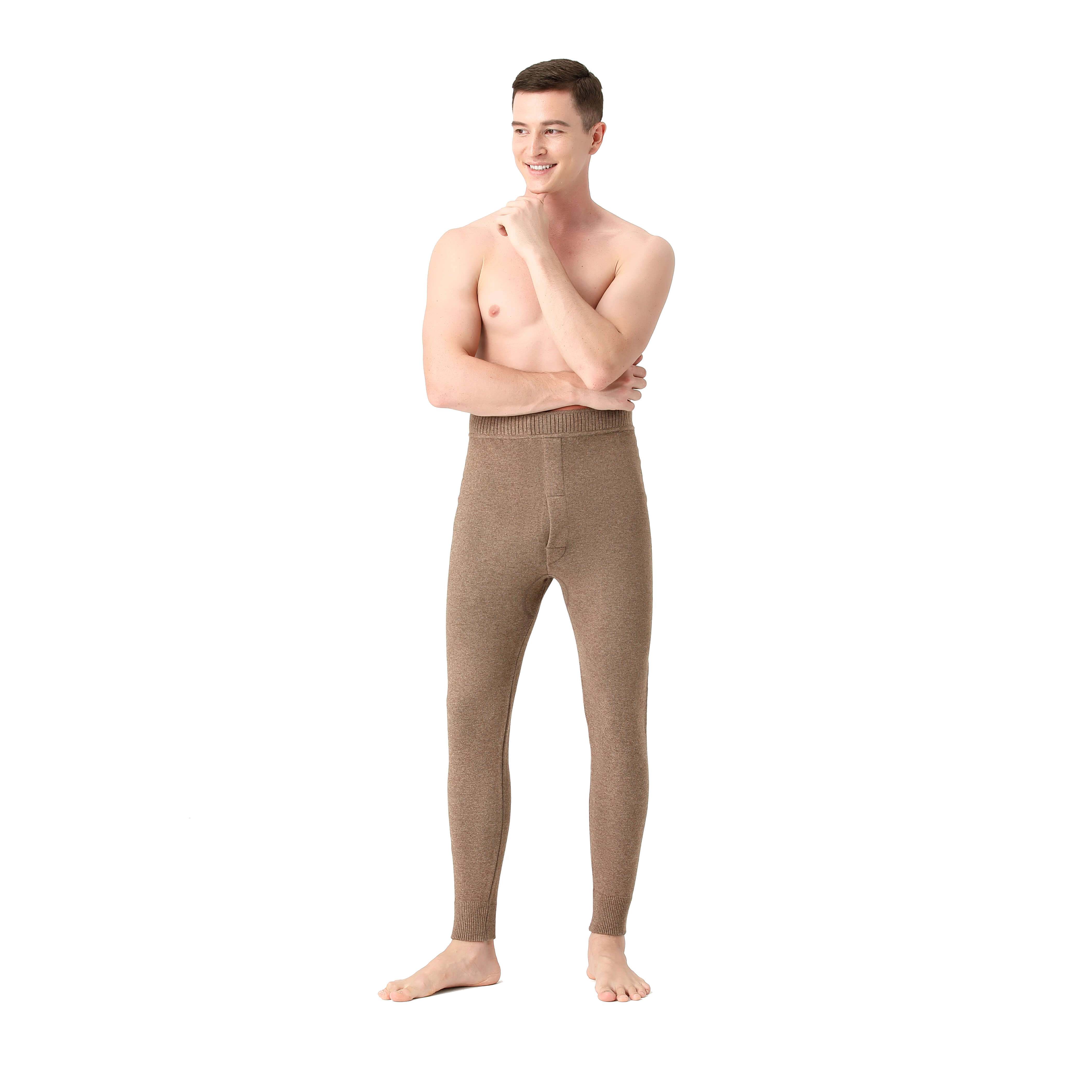 Men's medium weight wool thermal pants