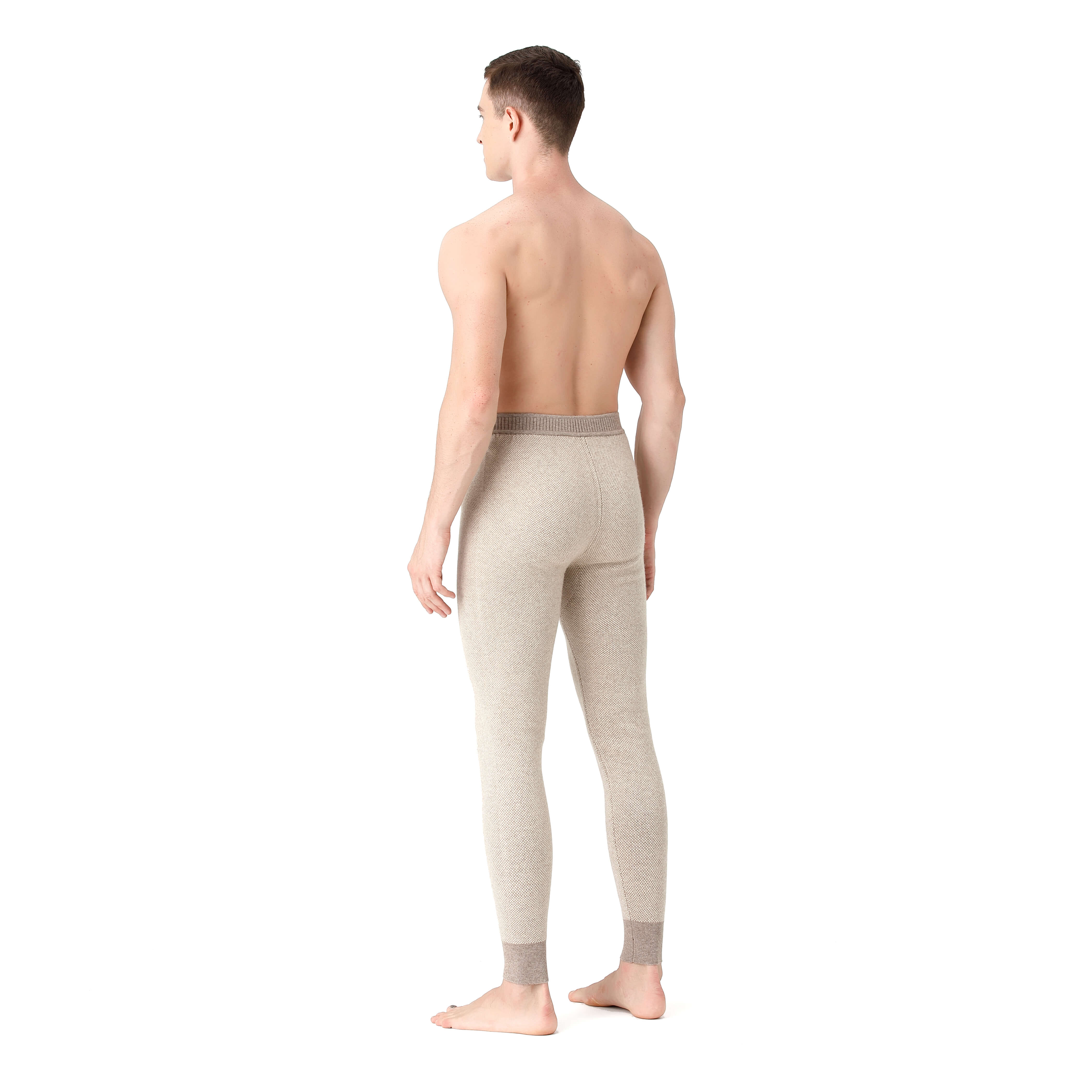 Men's cashmere blend thermal pants