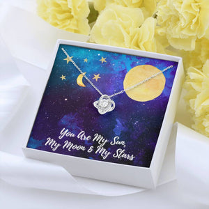 Love Knot Necklace "Sun Moon & Stars"