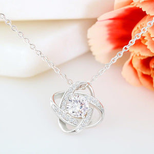Gift For Wife Gold "Love Knot" Last Everything Necklace