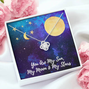 Love Knot Necklace "Sun Moon & Stars"