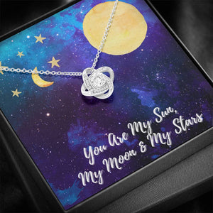 Love Knot Necklace "Sun Moon & Stars"