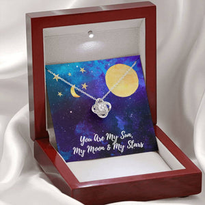 Love Knot Necklace "Sun Moon & Stars"