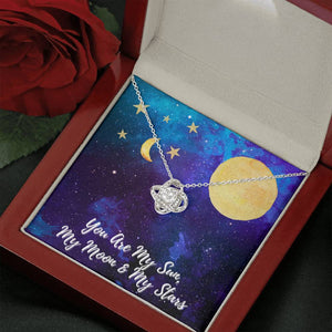 Love Knot Necklace "Sun Moon & Stars"
