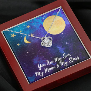 Love Knot Necklace "Sun Moon & Stars"