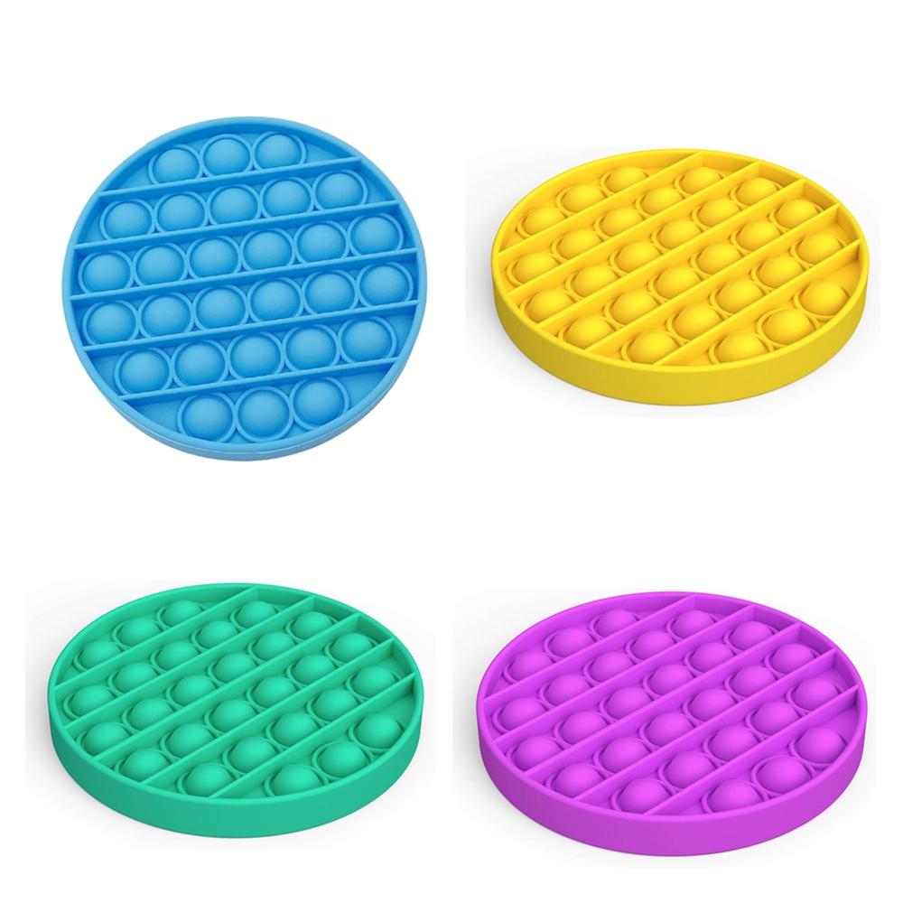 Push pop Bubble Fidget Toy For Kids,Round 4PCS