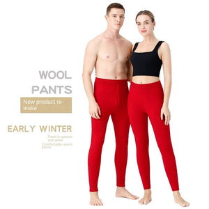 Men's medium weight wool thermal pants