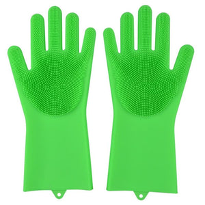 Green Magic Silicone Kitchen Gloves